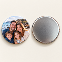 Round magnet front and back