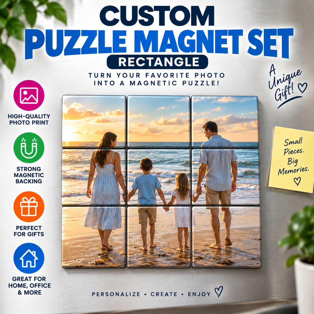 [2-23-1] Custom Puzzle Magnet Set - Rectangle (2x3 (Portrait))
