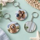 Custom 2.25-inch Photo Mirror Keychains
