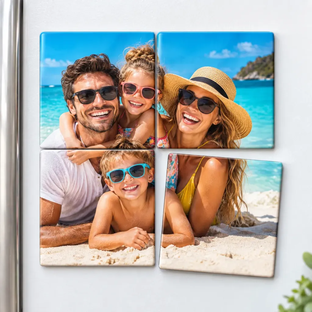 Custom Puzzle Magnet Set - Square