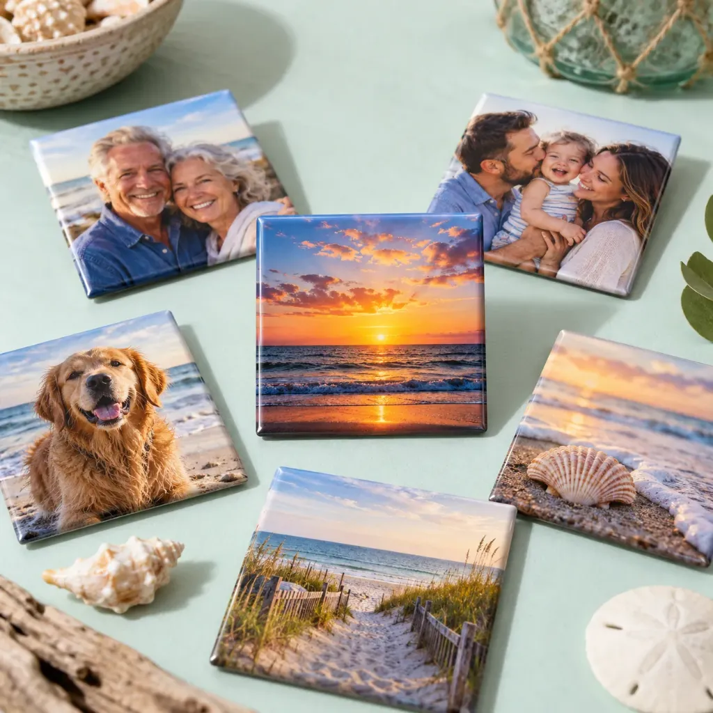 Custom 2.5-inch Square Photo Magnets
