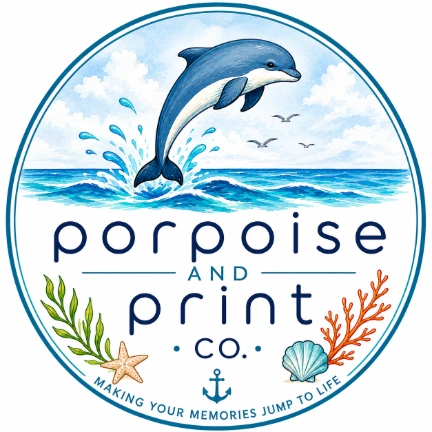 Porpoise and Print Co. porpoise emblem